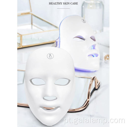 7 lâmpada de máscara facial de LED colorida